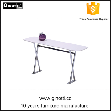 Stainless steel white console tables for sale