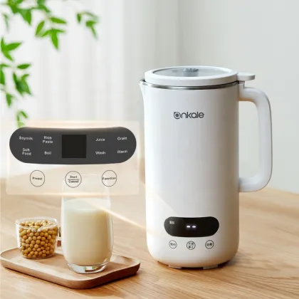 8-in-1 Almond Milk Machine - Soy Oat Milk Blender & Nut Milk Maker (White)