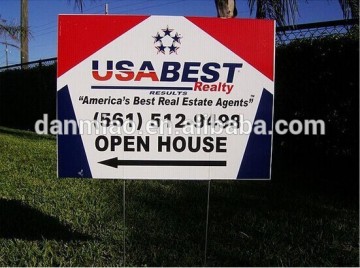 Printed Plastic Corrugated Signs