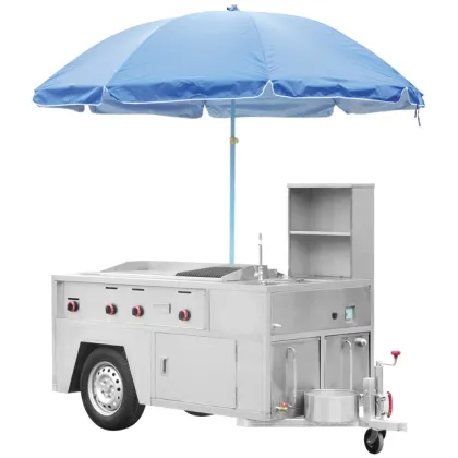 Mobile Food Truck: Stainless Steel Pizza BBQ Trailers & Street Food Carts