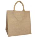 Үлкен табиғи экологиялық таза Burlap Jute Tote Beach сөмкесі