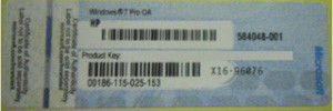Windows Product Key Sticker For Microsoft Windows 7 Pro Oa Sea Hp