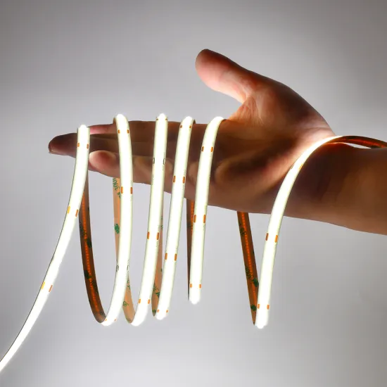 DC12V/24V Uniform Luminous 480LEDs/m 8mm COB LED Flex Stripe Light in White Color