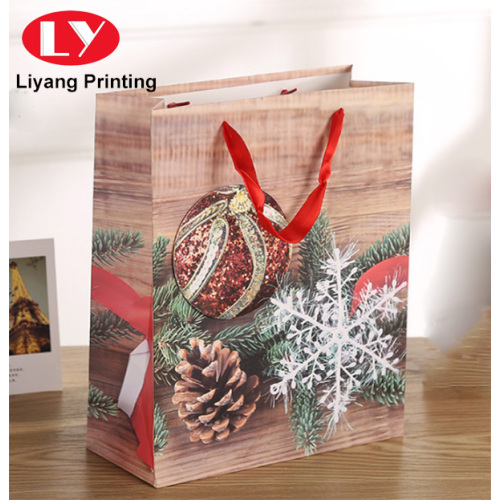 Festival gift paper bag for Christmas snack candy