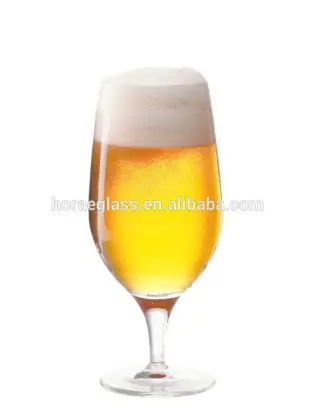 Wholesale customized hoegaarden beer glass red wine goblet fancy beer glass