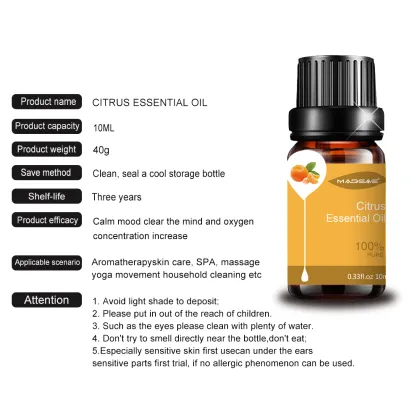 100% Pure Orange Essential Oil Topical & Household Uses