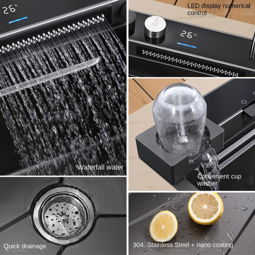 Modern nanotechnology waterfall kitchen sink faucet