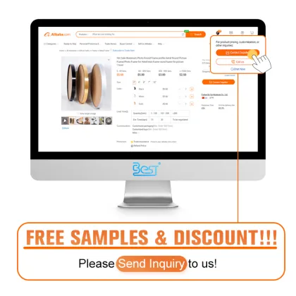 Aluminum Photo Round Frame - Metal Picture Frame