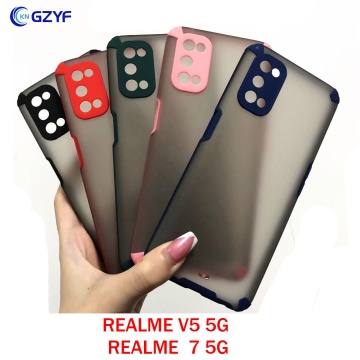 Großhandel mattes PC TPU Transparenter Rückzug für Oppo Realme V5 5G