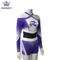 Sublimation long sleeve cheer uniforms