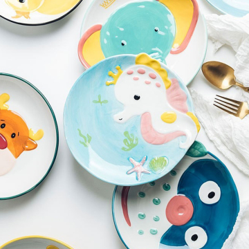 Cute Cartoon Children's Ceramic Tableware Sets - Wholesale Plates and Tableware