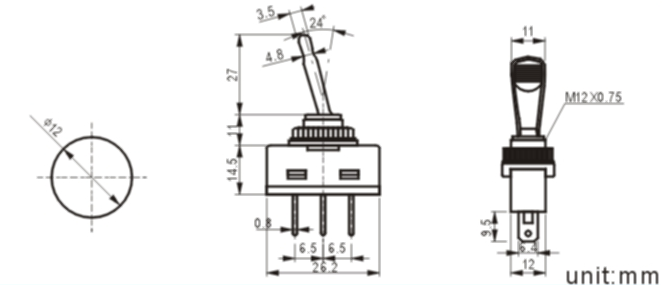 ASW-13-101-1 automative switch