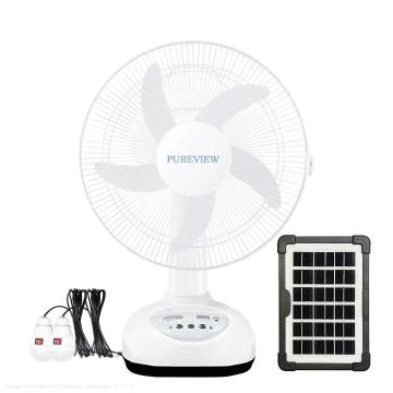 12" Solar Charging Fan - Large Wind Solar Electric Fan