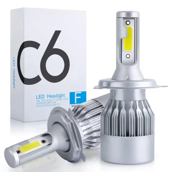 C6 C1 S2 LED Headlight Spotlight Bulbs for Cars (H4, H1, H3, H7, H11, 9005)