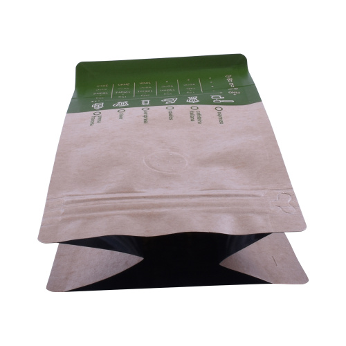 Bolsas de café resellables con fondo plano impreso personalizado