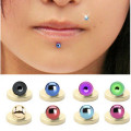 ไทเทเนียม Magnetic Fake Labret Lip Ball