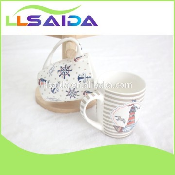 Umweltfreundliche weiße Keramik Liling Saida Ceramic Becher