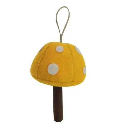 Christmas ornaments with mushroom shape