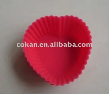heart shape silicone cake mold,silicone cupcake mold CK-C067B
