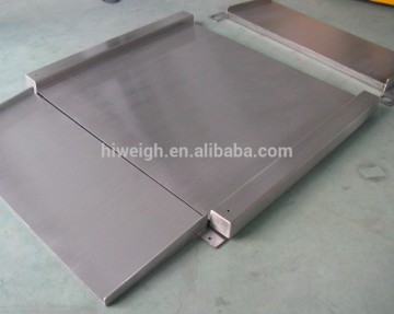 SUS304 Stainless steel floor scale with two ramps stainless steel platform scale capacity 1-3T(2-6Klb)Model FDLS