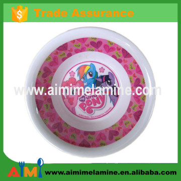 Melamine nice quality kids recycled plastic bowls