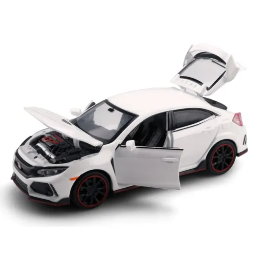 1:32 Scale Civic Type R Sound and Light Pull Back Metal Car Diecast Toy Model