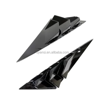 Gloss Black Side Window Shield Vent Cover Trim for Hyundai Elantra 7th 2021-2022 & Teana