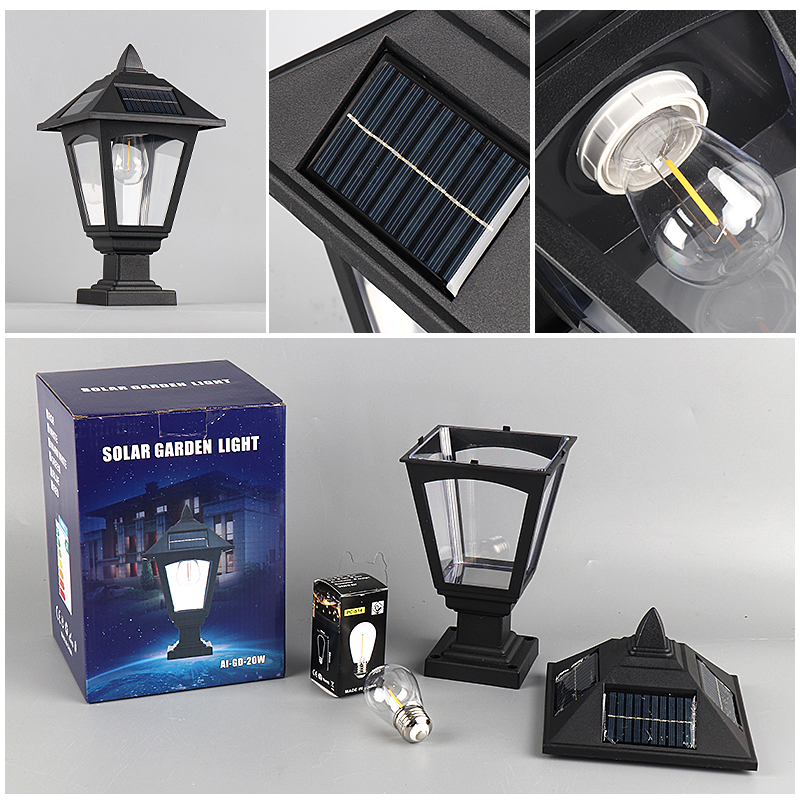 Pillar Solar Garden Light