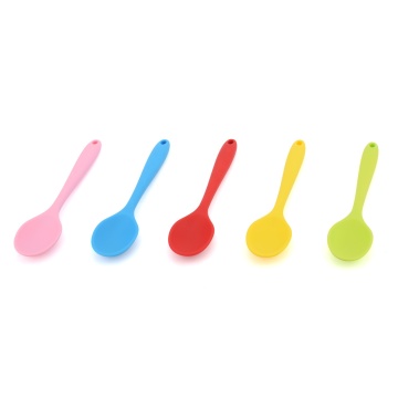 Heat-Resistant Silicone Rubber Spatulas for Nonstick Cookware - Colorful
