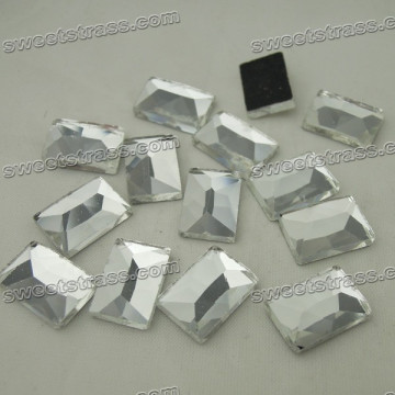 Wholesale hotfix crystal flat back Rhinestone Multi facet Rectanglel Shape