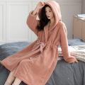 Winter padded women's plush robe