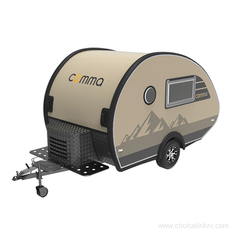 Customizable mini camper trailer travel teardrop caravan