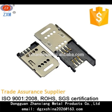 8 pin clamshell type samrt card reader connector