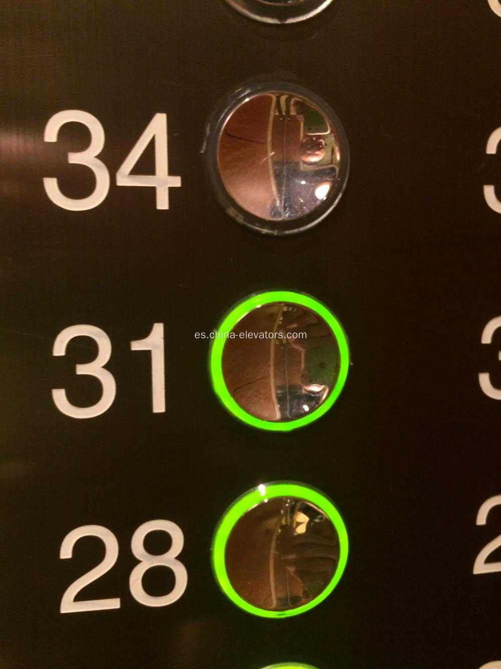 FAA25090A121 Pulsador Dorado para Ascensores OTIS 2000