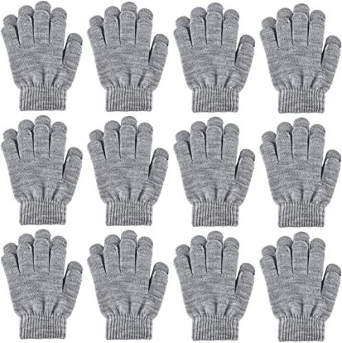 Winter Warm Acrylic Cable Knit Gloves Touchscreen Fingers