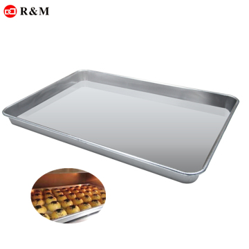 Rectangular Aluminum Commercial Bakery Trays for Bread and Cake Ovens