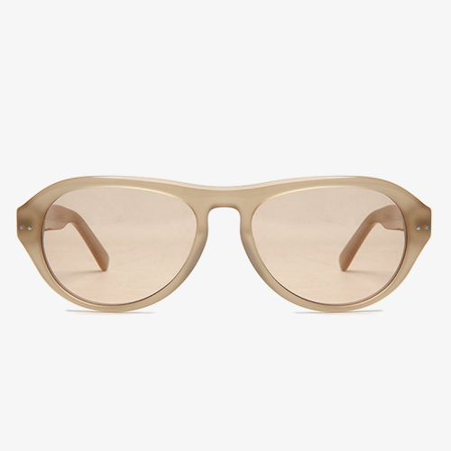 Oval Frame Acetate Sunglasses