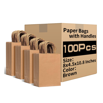 2024 Custom Printing FSC Gift Shopping Teal Kraft Paper Bag