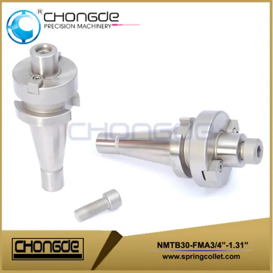 High Quality NMTB30 Face Shell Mill Holder 3/4" Pilot Dia. 1.31" Proj. T.I.R.≤0.0002"