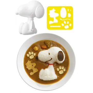 Newest Plastic Bento Rice Mould and vegetable Cutter Set for Curry
