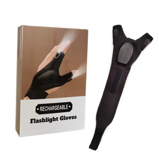 Waterproof LED Light Gloves for Hiking, Camping, and Fishing