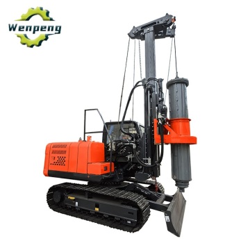 Telescopic Mast Rotary Drilling Rig Torque 35KN.m Depth 15m
