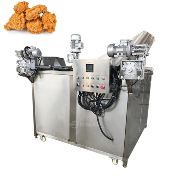 China Industrial Chicken Nuggets Frittyer / Snack Lebensmittelverarbeitungsmaschinen / Snacks Pellet gebratene Snack -Chips Frittingmaschine
