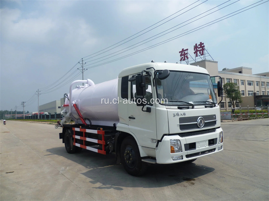 Бренд Dongfeng 8500 литров 4x2 туалет фекальный септический всасывающий грузовик