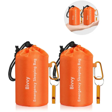 Ultralight Thermal Emergency Sleeping Bags and Survival Blankets - Waterproof Bivy Sack