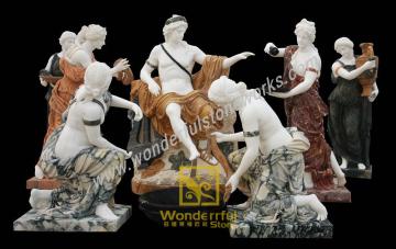 hand carved stone statues western style human sculpture