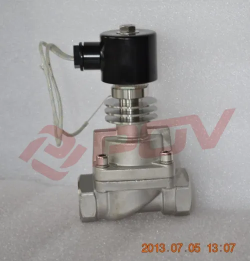 Pilot type 1 inch thread high temperature oil valve solenoid 24v
