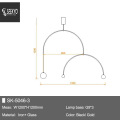U Shape Arm Modern Chandelier Lamp For Bar