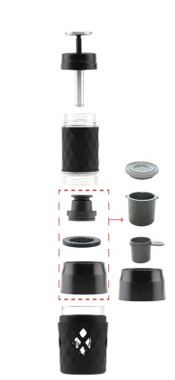 Portable Mini Brew Capsule Coffee Maker for Traveling, Outdoor & Camping