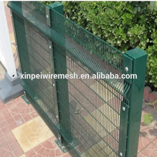 High Quality anti-climb Galvanized and PVC Coated 358 Wire Mesh Fence(china factory)